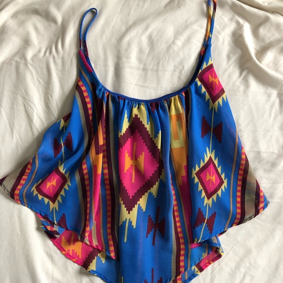 Aztec print top